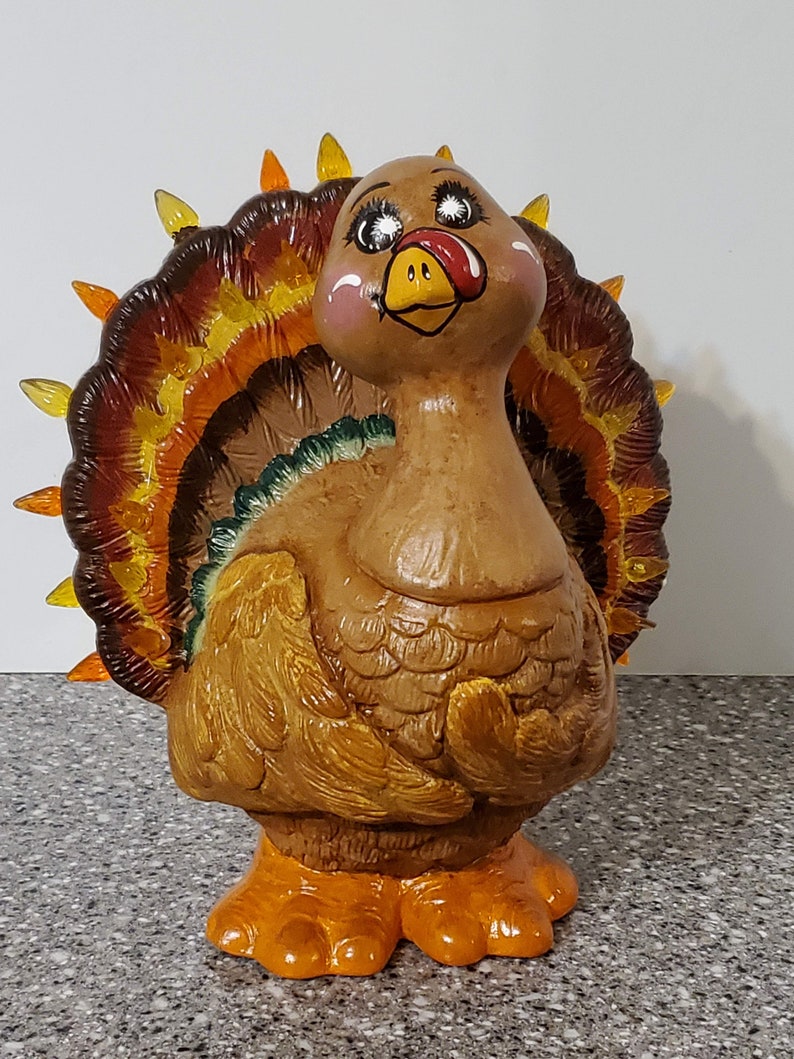 here to announce the Thanksgiving Season lighted ceramic piece to add to your decor. Its Tom Turkey.5 A perfectly bold Look