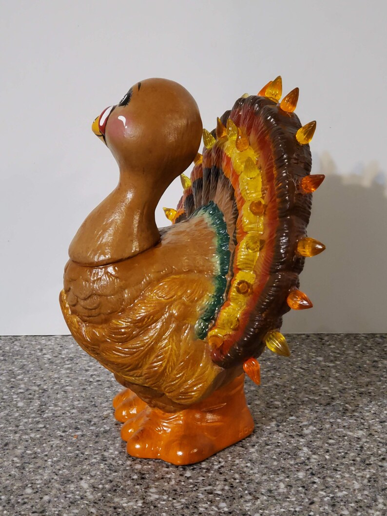 here to announce the Thanksgiving Season lighted ceramic piece to add to your decor. Its Tom Turkey.5 A perfectly bold Look
