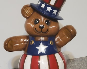 Patriotic Bear Ceramic. Price includes shipping.