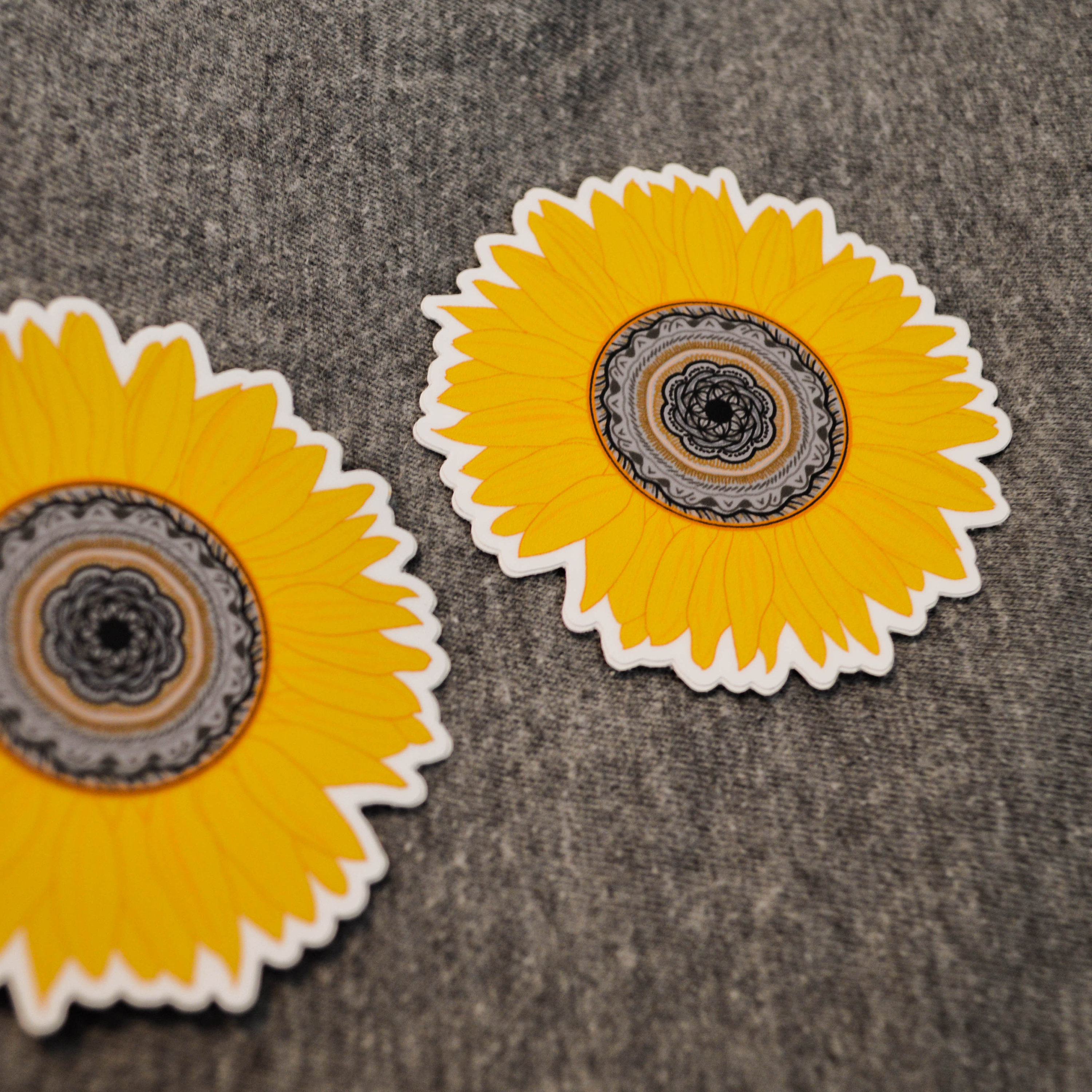 Sunflower Sticker - Vinyl Flower Sticker | Weatherproof - Etsy