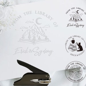 Aangepaste Embosser Logo Stempel, Gepersonaliseerde Bruiloft Embossing Seal, bibliotheek stempel, Adres EmbosserHand Held Embosser