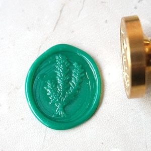 Rosemary  wax seal stamp  Botanical sealing stamp kit   wedding invitation seal HERBS C90