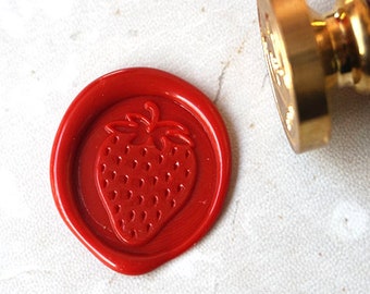Strawberry wax seal stamp   KIT ,Party Invitation Sealing Stamp,wedding invitation seal C32