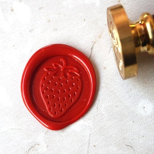 Strawberry wax seal stamp   KIT ,Party Invitation Sealing Stamp,wedding invitation seal C32