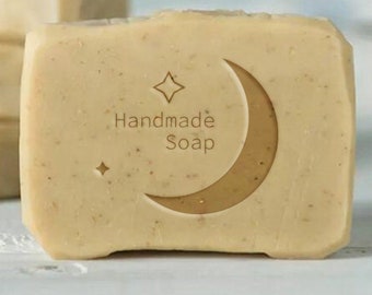 Moon Soap Stamp, ,Acrylic Soap Stamp,wedding Soap stamp, Handmade Soap Stamp, Acrylic stamp Custom Soap Stamp
