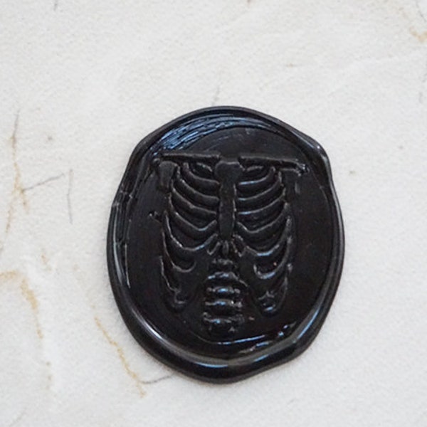 Rib Cage  Wax Seal Stamp kit  Halloween seals stamp Party Gift C24