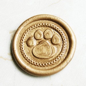 Paw Wax Seal Stamp Kit Wedding Invitation Sealing Wax Stamp Kits Custom Wax Seal Paper C143