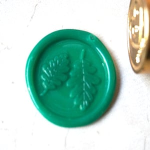 FOGLIE DI QUERCIA Cera Sigillo Timbro Botanico Invito di Nozze Sigilli C39
