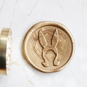 Coniglio ragazza Wax Seal Stamp / Custom Wax Stamp kits / wax seal stamp wedding / happy wax sealing stamps C257