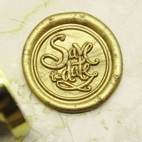 Save the Date Wax Seal Stamp ,   Wedding Invitation ,Custom wedding seals c397