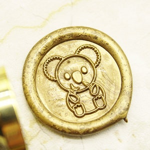 Koala bear  Snow Crystal  Wax Seal Stamp Wedding Invitation Stamp Sealing wax stamp, wax stamp, sealing stamp C244