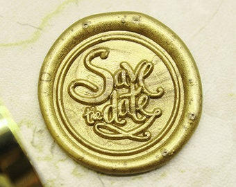 Save the Date Wax Seal Stamp ,   Wedding Invitation ,Custom wedding seals c397