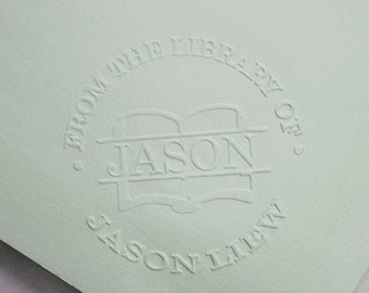 Timbro Embosser personalizzato, Book Embosser, Scrap booking Embosser, Buste personalizzate goffratore, goffratore portatile