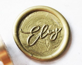 Calligraphy Name Wedding Wax Seal Stamp , Custom Seal Stamp , Invitation seal stamp L78