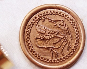 DINOSAUR T-REX SKULL Tyrannosaurus Bone Wax Seal Stamp Wax Seal Stamp Kit Wedding Invitation Seals C184