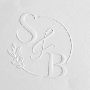 Sello personalizado para grabado en relieve | Grabado de iniciales | Grabado para bodas | Grabado personalizado | Grabado para servilletas | Grabado de monogramas | Grabado para bodas