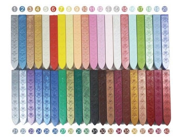 40 Farbwachs Siegelstäbe für Brief Hochzeitseinladungen