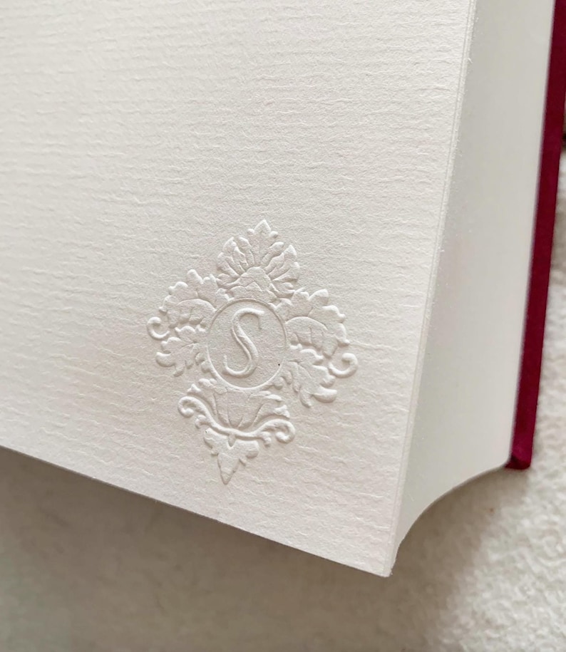 Custom Monogram Embosser, Monogram Embosser, Custom Embosser, Embosser Stamp, Embossing Stamp, Embosser, Paper Embosser, Wedding Embosser image 1
