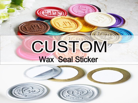 Custom Self Adhesive Wax Seal Sticker for Wedding