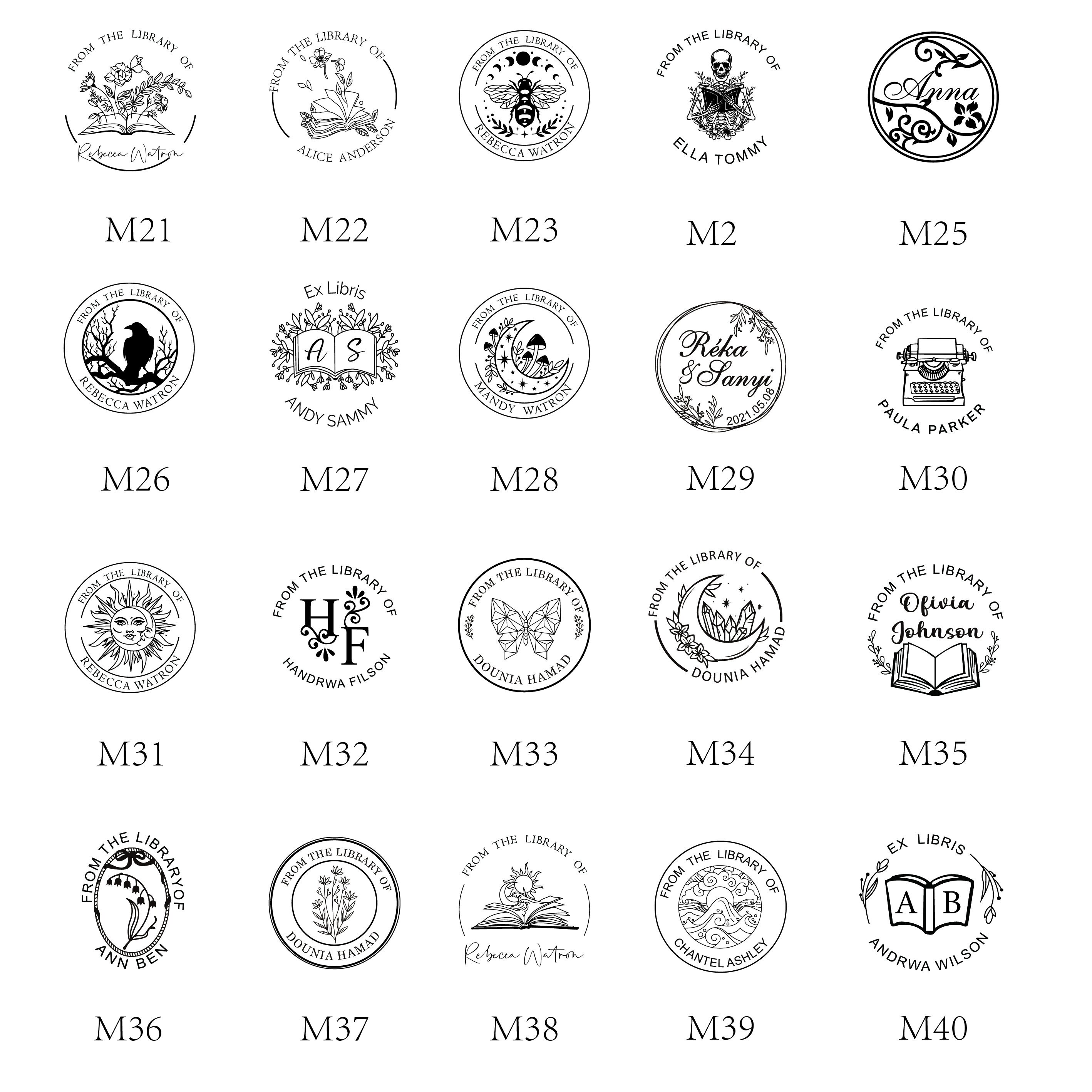 Personalized Embosser Custom Your Own Stampcustom Book Etsy