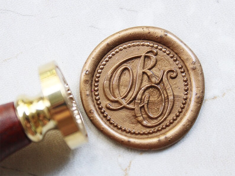 Personalisierte Initialen Hochzeit Wachs Siegel Stempel / | Etsy