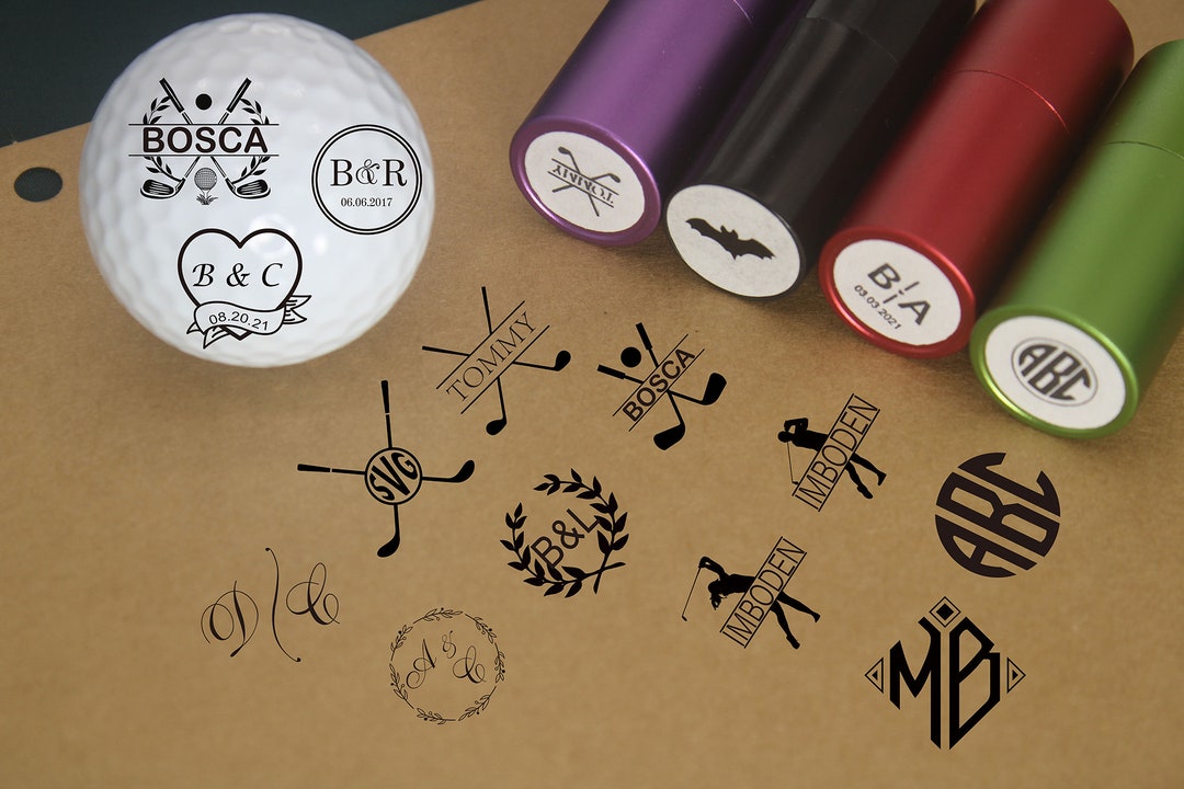 Personalized Stainless Golf Ball Stamp, Ink Stamp for Golf Ball, Custom