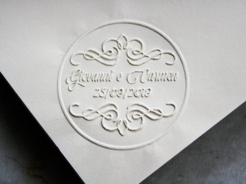 Custom Name Embosser stamp letter Embosser stampName Etsy