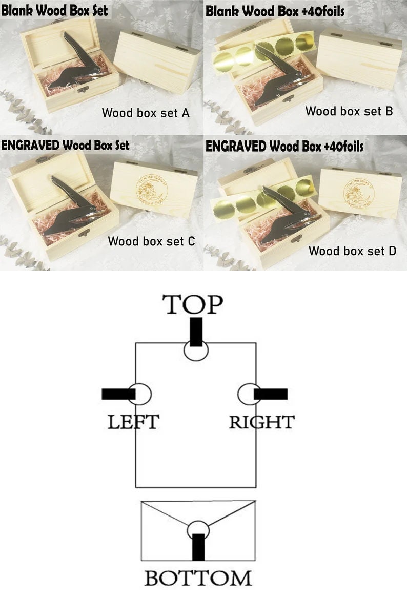 Initials Embosser Stamp Date Embosser Wedding Embossing Etsy UK