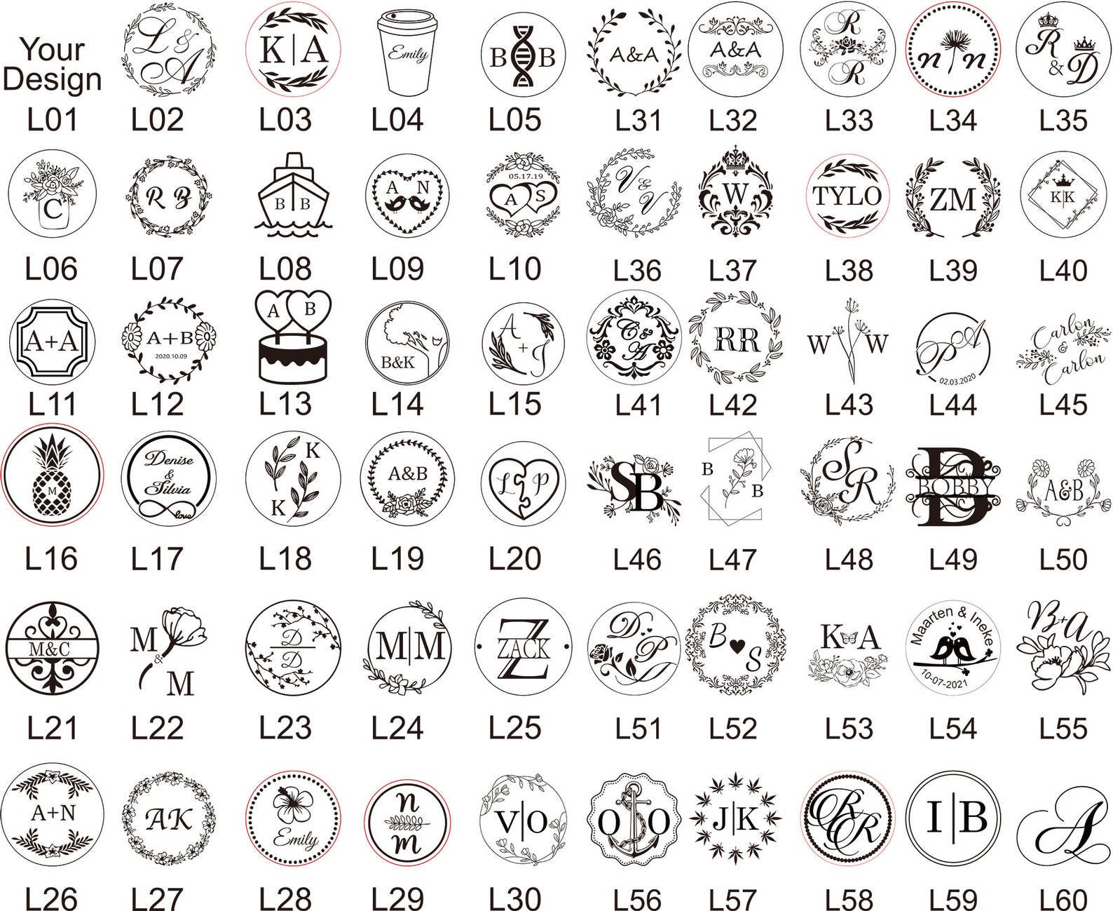 Personalised Wax Seal Stamp Custom Your Own Logo Wax Seal Etsy