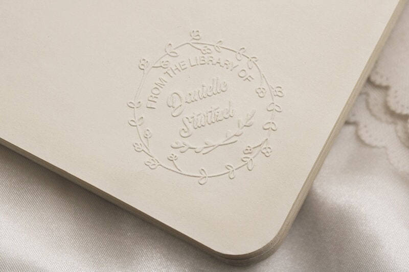 Buy Library Book Embosser Seal Stamp Personalized Customized 1 x 5/8 (Open  Book) Online at desertcartIreland