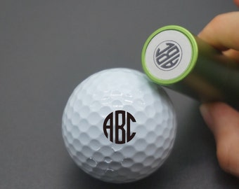 Timbro a forma di pallina da golf, timbro a forma di pallina da golf personalizzato, timbro da golf in acciaio inossidabile, timbro a inchiostro personalizzato, regali creativi per le persone
