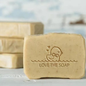 Piccolo timbro di sapone d'anatra carina, timbro di sapone per bambini, timbro di sapone fatto a mano, timbro di sapone animale, timbro di sapone acrilico, timbro di sapone per matrimoni