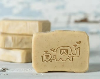 cute elephant Soap Stamp, baby Soap Stamp, Acrylic Mold ,Handmade Soap Stamp, Animal Stamp