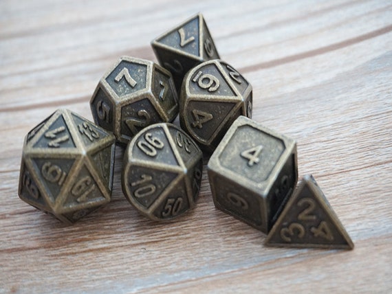 Metal Dice Polyhedral Dice Set D D Dice Rpg Dice Set Of 7 Etsy Metal Dice Polyhedral Dice Set D D Dice Rpg Dice Set Of 7 Etsy