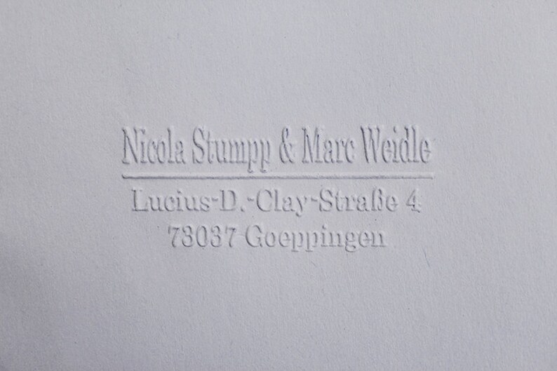 Address Stamp Envelopes Embosserpersonalized Embosser Hand Etsy