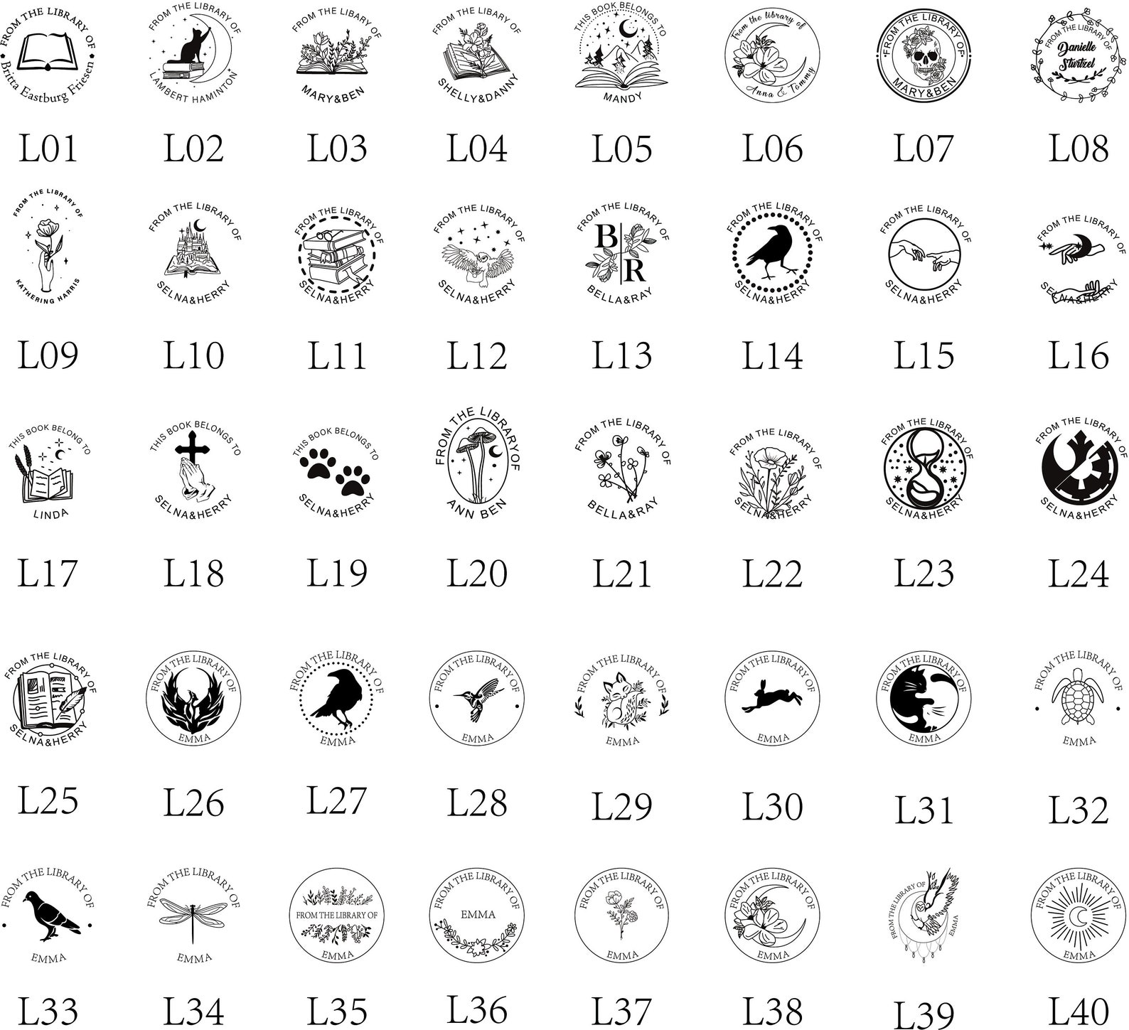 Initials Embosser Stamp Date Embosser Wedding Embossing Etsy Australia