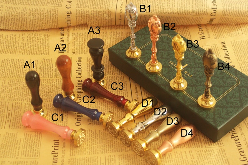 Personalised Wax Seal Stamp Custom Your Own Logo Wax Seal Etsy