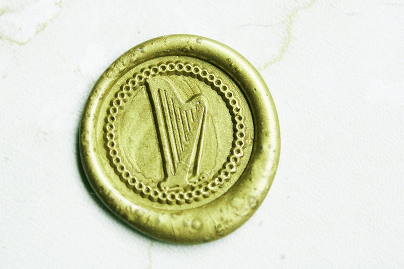 Rectangular Classique Border Monogram Wax Seal Stamp – Olive