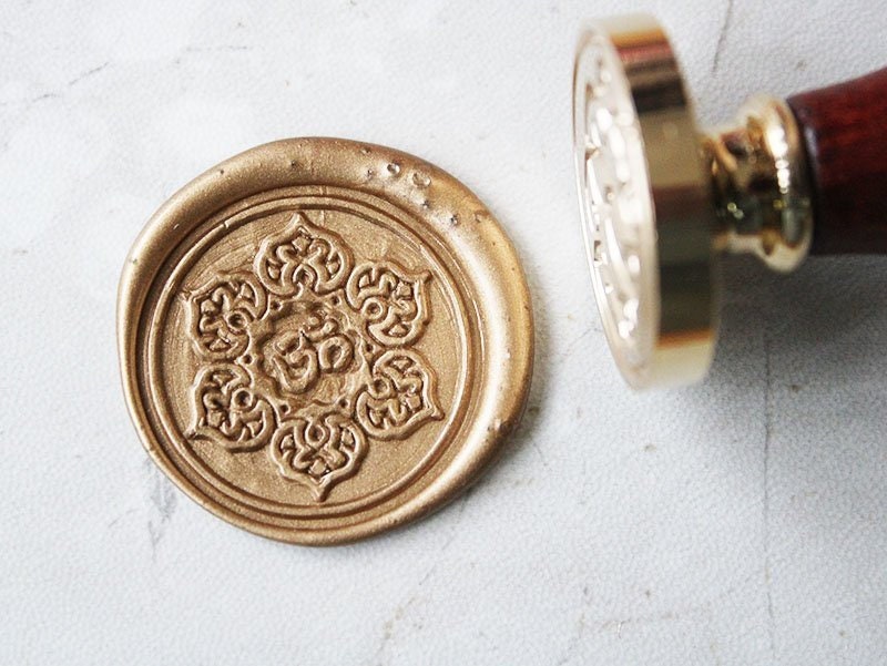 Wax Seal Stamps with solid wood handle and brass — Art Department LLC