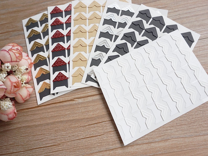 Paper Photo Corner Holder Sticker Tape Self Adhesive 120pcs Etsy UK