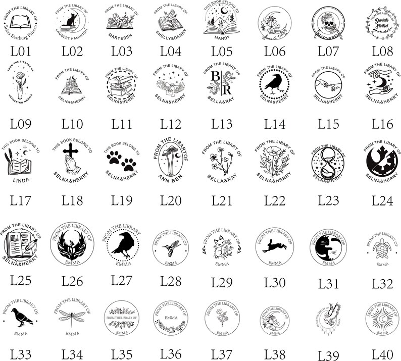 Custom Name Embosser Stamp Wedding Embosser Monogram With Etsy