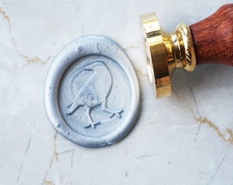Raven wax seal stamp kit  Crow Sealing Wax  for   Halloween Party Gift C372
