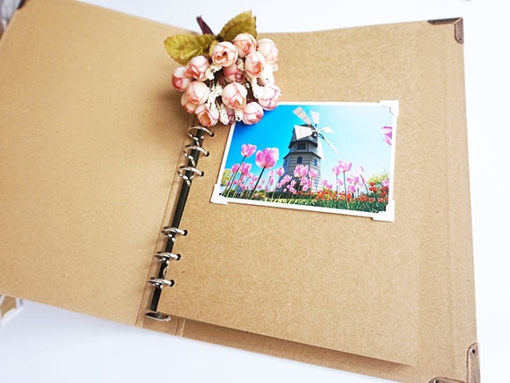 20 hojas de papel kraft para álbumes de recortes, 10.0 x 10.0 in, páginas  de recambio para álbum de fotos de boda y familia