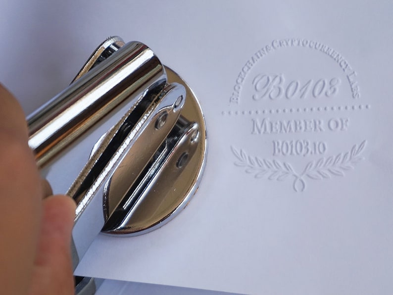 Custom Embosser Logo StampPersonalized Wedding Embossing Etsy