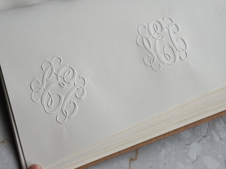 Custom Wedding Embosser Embossing Stamp Embsoser Monogram Etsy