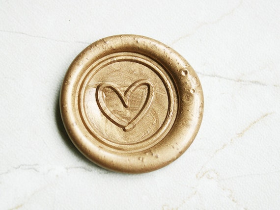 Hand Painting Heart Wax Seal Stamp/dog Sealing Wax Seal/gift Wax Stamp for  Pet Lover, Wedding Invitation C408seal 