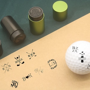 Custom Ball Marker, Personalized golf stamp, Custom Ink stamp,  Gift for dad and husband