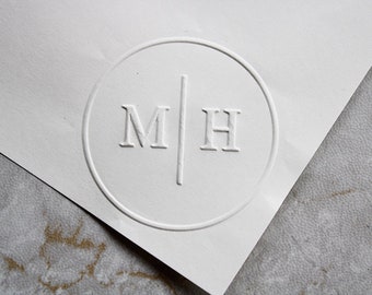 Personalized Initials Embosser stamp, Custom Wedding Embossing Stamp for Invitations , Monogram Embosser,  Napkin Embosser，96 Designs  Stamp