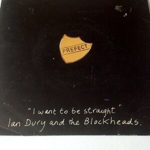 Ian Dury And The Blockheads | Ich möchte gerade sein | 7" Vinyl | Punk Rock, New Wave | Schallplattensammler | Vinyl Liebhaber | Geschenk für einen Musikfan
