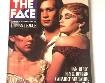 The Face Magazine | Sept 81 | Human League | David Bowie, Ian Dury, Siouxsie Sioux, Sly & Robbie, Cabaret Voltaire, Jah Wobble  | Tattoos